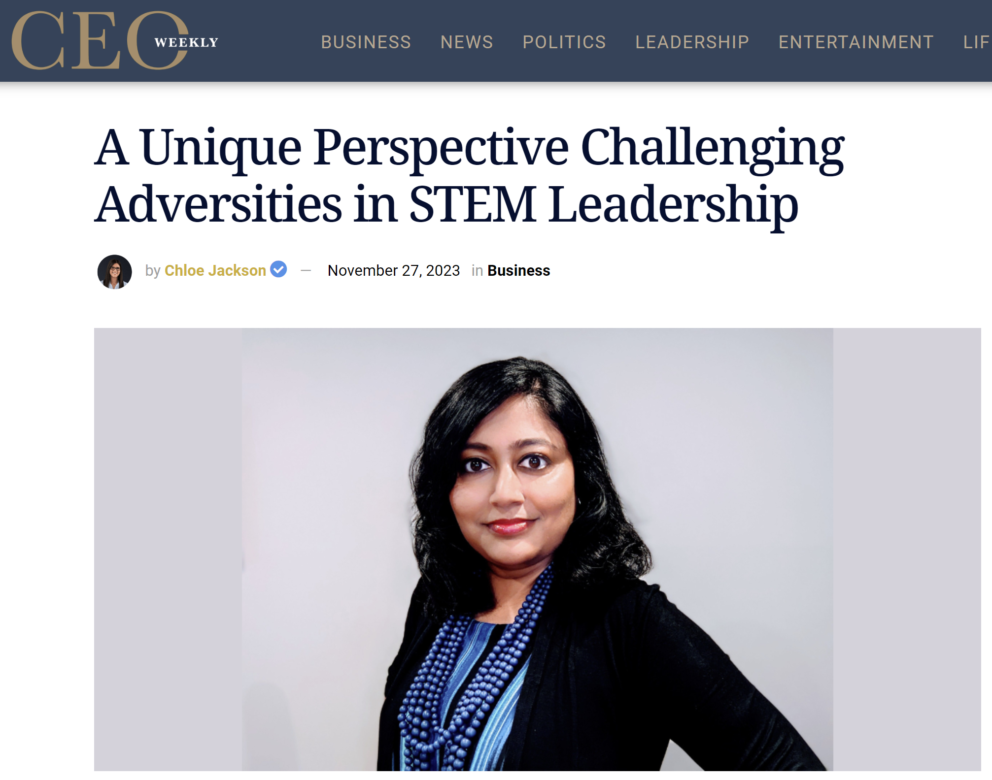 A Unique Perspective Challenging Adversities in STEM Leadership